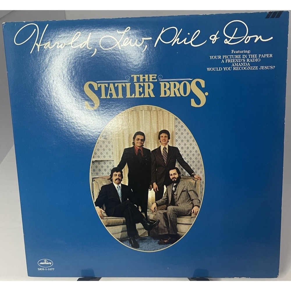 Statler Brothers Harold Lew Phil Don Vinyl 1976 Mercury SRM-1-1077 Country LP